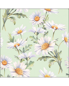 Napkin 33 Beautiful daisies green FSC Mix