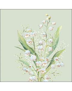 Napkin 33 Lily of the valley green FSC Mix