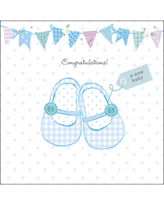 Napkin 33 Baby shoes blue FSC Mix