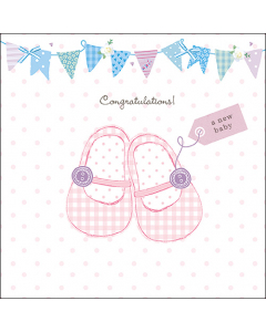 Napkin 33 Baby shoes pink FSC Mix