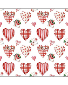 Napkin 33 Lovely hearts FSC Mix