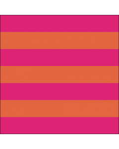 Napkin 33 Block stripe orange/pink FSC Mix