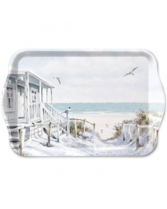 Tray melamine 13x21 cm Beach cabin