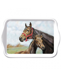 Tray melamine 13x21 cm Horse love