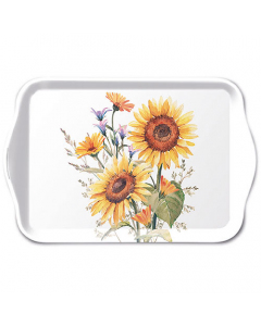 Tray melamine 13x21 cm Sunflowers