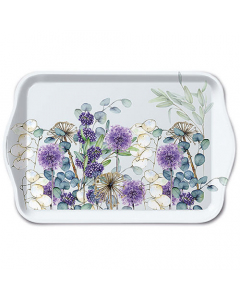 Tray melamine 13x21 cm Lunaria green