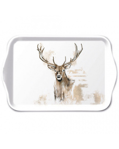 Tray melamine 13x21 cm Antlers