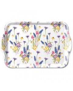 Tray melamine 13x21 cm Hello spring