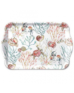 Tray melamine 13x21 cm Sea animals