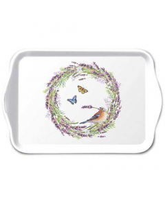 Tray melamine 13x21 cm Chaffinch white