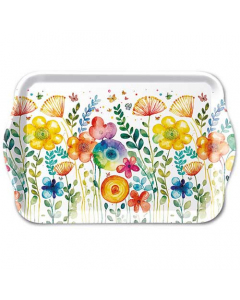 Tray melamine 13x21 cm Vibrant spring white