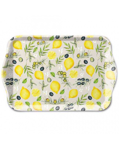 Tray melamine 13x21 cm Olives and lemon