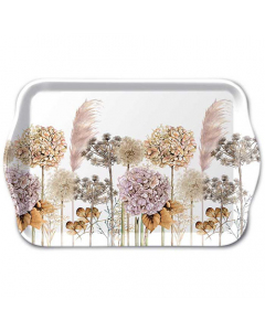 Tray melamine 13x21 cm Dried flowers