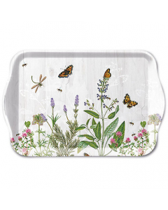 Tray melamine 13x21 cm Herb garden