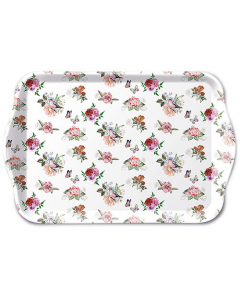 Tray melamine 13x21 cm Charlotte white