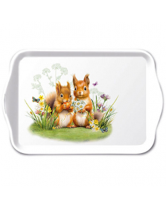 Tray melamine 13x21 cm Little squirrels