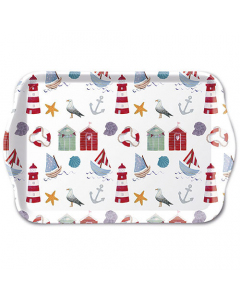 Tray melamine 13x21 cm Nautical items