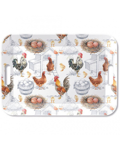 Tray melamine 33x47 cm Chicken farm