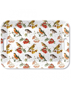 Tray melamine 33x47 cm Autumn birds