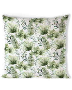 Cushion cover 40x40 cm Jungle leaves white