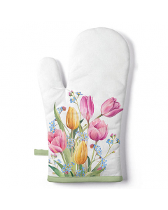 Oven mitt Tulips bouquet