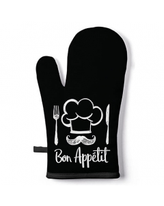 Oven mitt Chef black