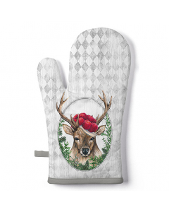 Oven mitt Deer in frame