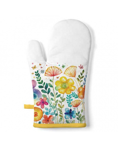 Oven mitt Vibrant spring white