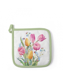 Potholder Tulips bouquet