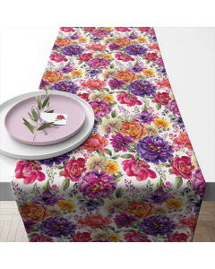 Table runner 40x150 cm Anne  white