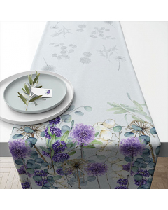 Table runner 40x150 cm Lunaria green