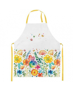 Apron Vibrant spring white