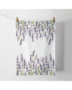 Kitchen towel Lavender shades white