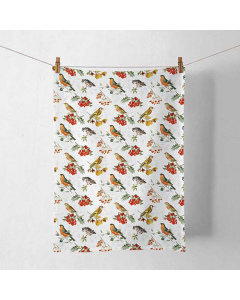 Kitchen towel Autumn birds