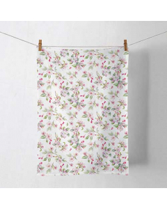 Kitchen towel Spring blossom white