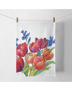 Kitchen towel Tulips of joy