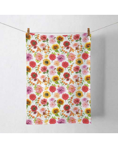 Kitchen towel Autumn blooming