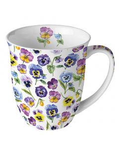 Mug 0.4 L Pansy all over