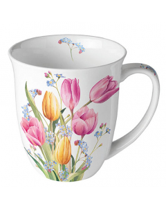 Mug 0.4 L Tulips bouquet