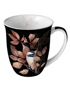 Mug 0.4 L Lovely chickadee black