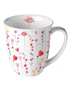 Mug 0.4 L Hearts garlands