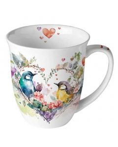 Mug 0.4 L Loving birds