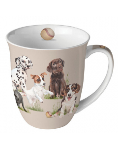 Mug 0.4 L Playing puppies