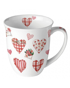 Mug 0.4 L Lovely hearts