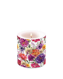 Candle small Anne white