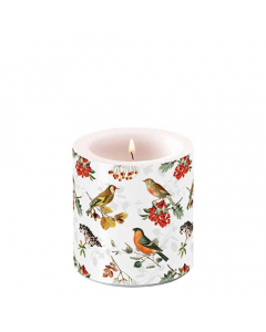 Candle small Autumn birds