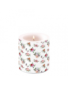 Candle small Charlotte white