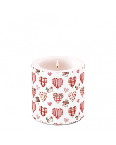 Candle small Lovely hearts