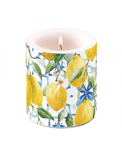 Candle medium Mediterranean lemons