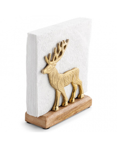 Napkin holder Reindeer gold